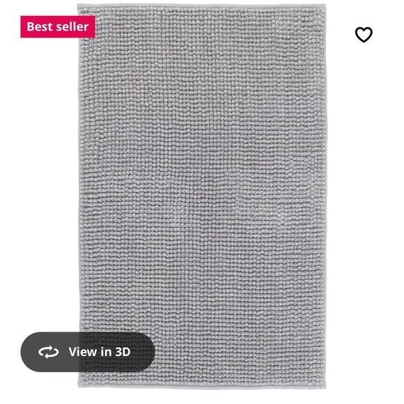 Set of 3 IKEA bath mats Gray-white mélange Toftbo like new! - Picture 2 of 6